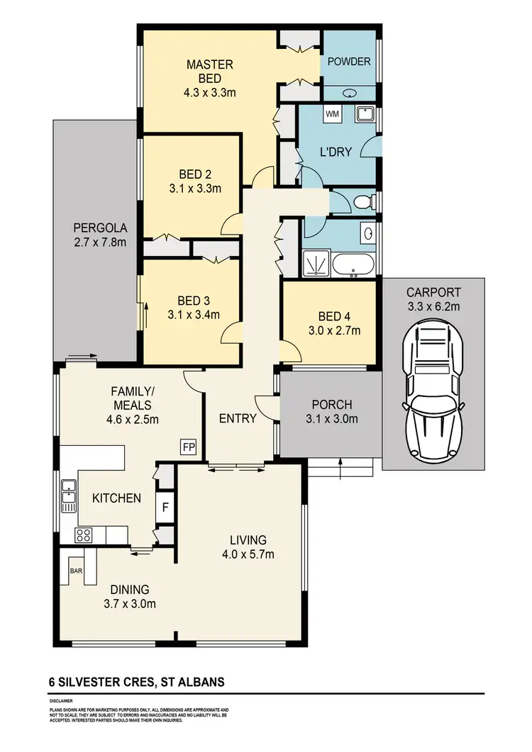 Floorplan of Homely house listing, 6 Silvester Crescent, St Albans VIC 3021