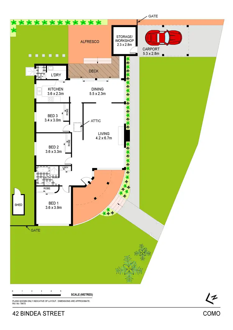 Floorplan of Homely house listing, 42 Bindea Street, Como NSW 2226