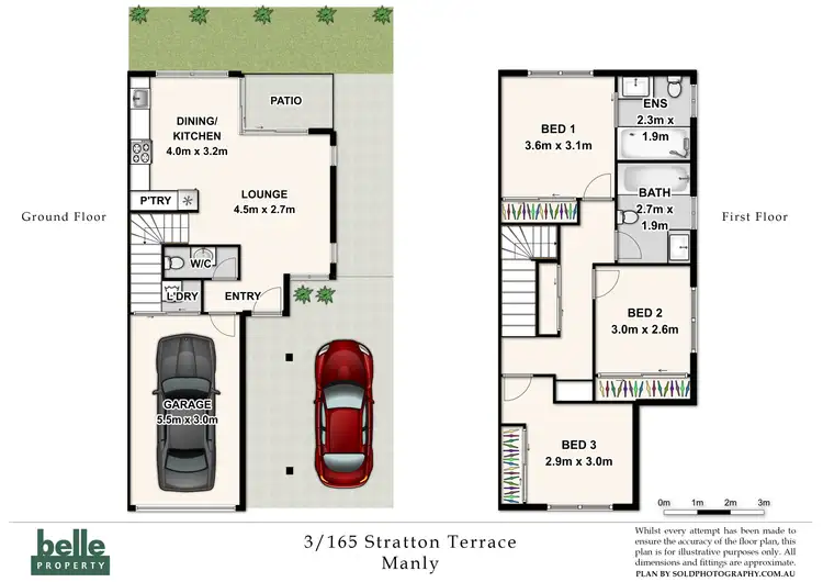 Floorplan of Homely townhouse listing, 3/165 Stratton Terrace, Manly QLD 4179