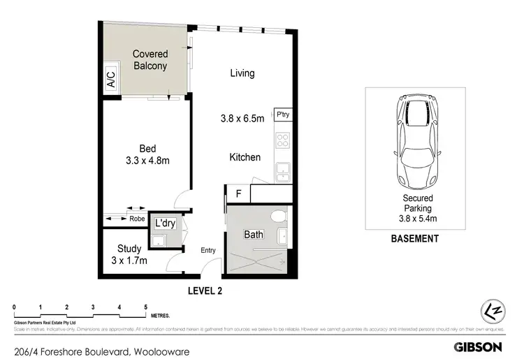 Floorplan of Homely apartment listing, 206/4 Foreshore Boulevard, Woolooware NSW 2230