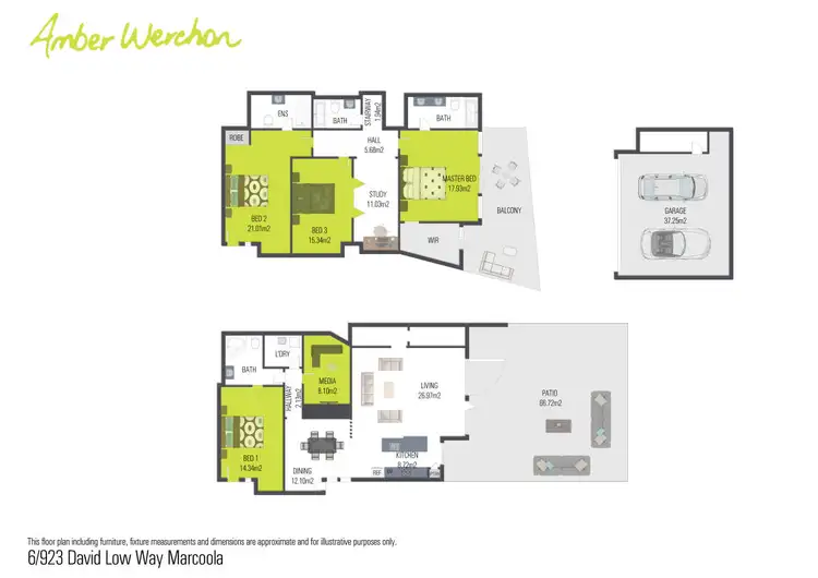 Floorplan of Homely unit listing, 6/923 David Low Way, Marcoola QLD 4564
