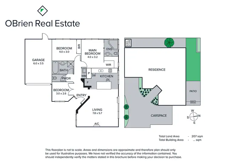 Floorplan of Homely townhouse listing, 2/13 Danson Street, Highett VIC 3190