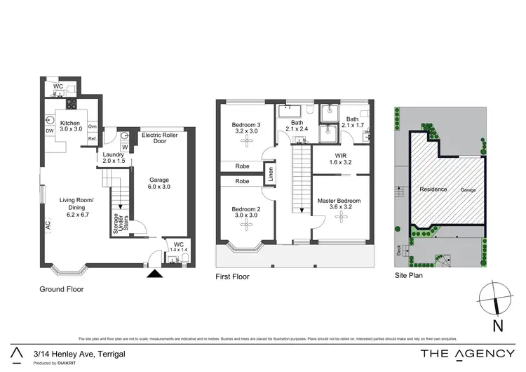 Floorplan of Homely townhouse listing, 3/14 Henley Avenue, Terrigal NSW 2260