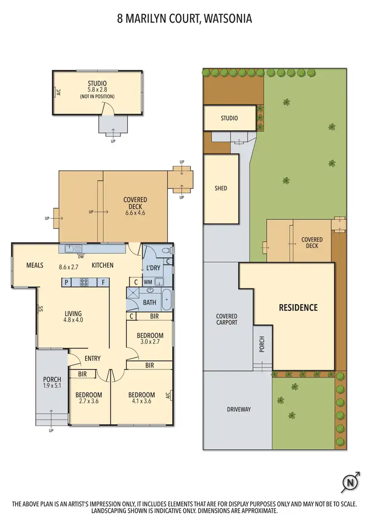 Floorplan of Homely house listing, 8 Marilyn Court, Watsonia VIC 3087