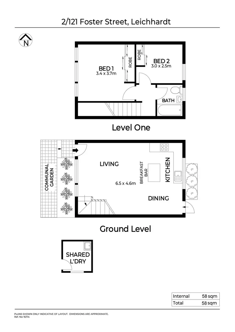 Floorplan of Homely apartment listing, 2/121 Foster Street, Leichhardt NSW 2040