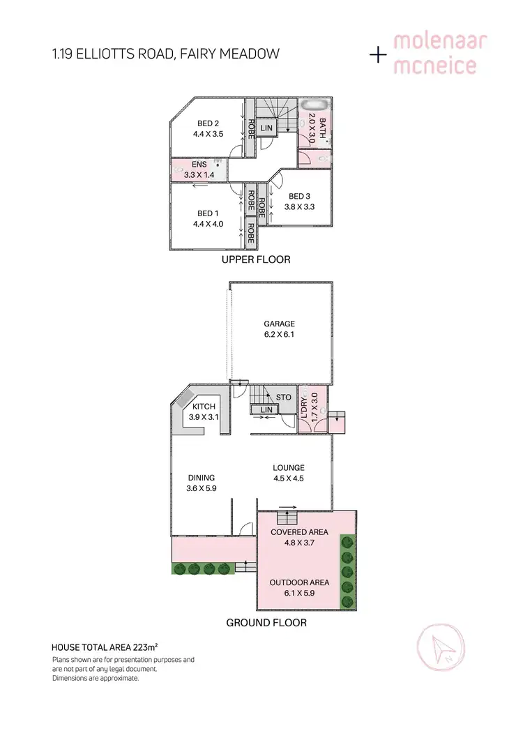 Floorplan of Homely townhouse listing, 1/19 Elliotts Road, Fairy Meadow NSW 2519