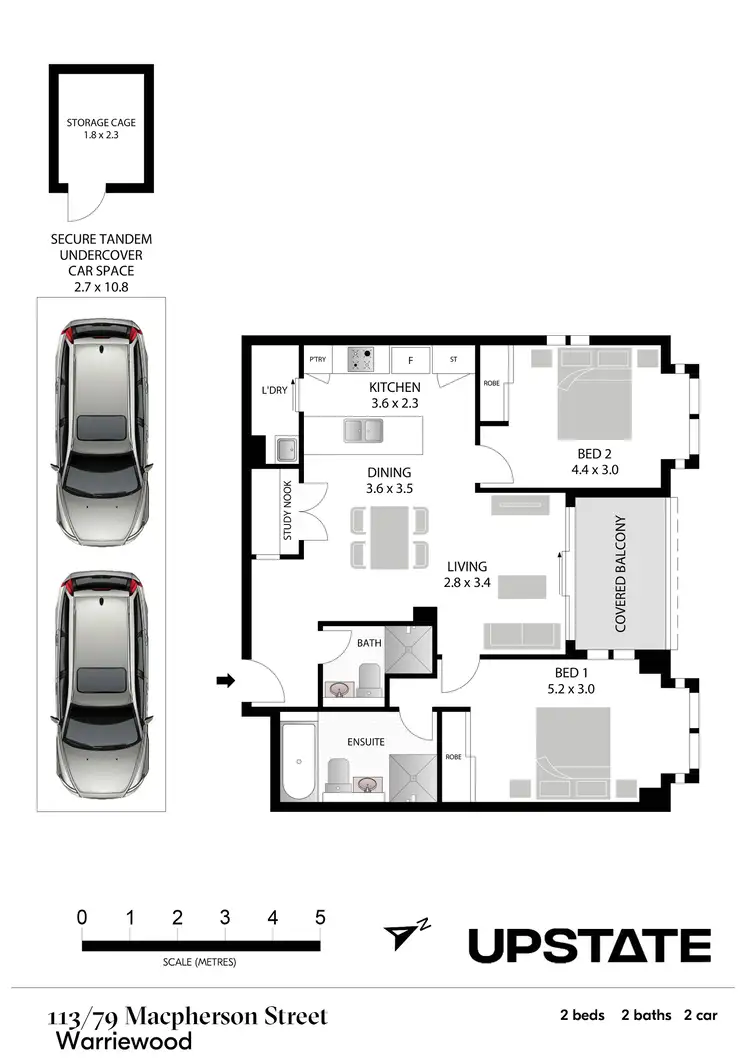Floorplan of Homely unit listing, 113/79-91 MacPherson Street, Warriewood NSW 2102