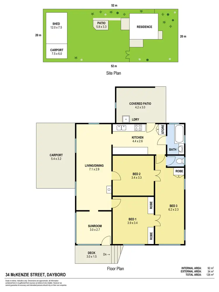 Floorplan of Homely house listing, 34 McKenzie Street, Dayboro QLD 4521