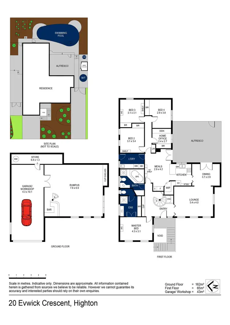 Floorplan of Homely house listing, 20 Evwick Crescent, Highton VIC 3216