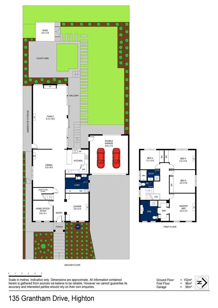 Floorplan of Homely house listing, 135 Grantham Drive, Highton VIC 3216
