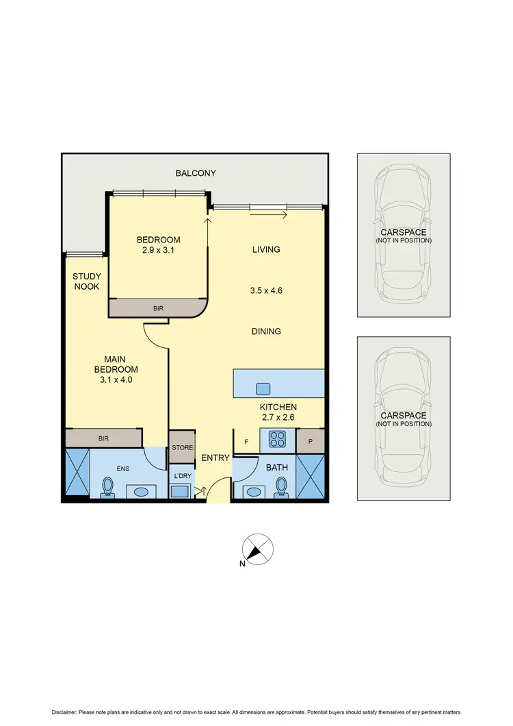 Floorplan of Homely apartment listing, 605/19 Russell Street, Essendon VIC 3040