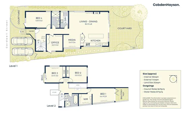 Floorplan of Homely house listing, 7 Cardwell Street, Balmain NSW 2041