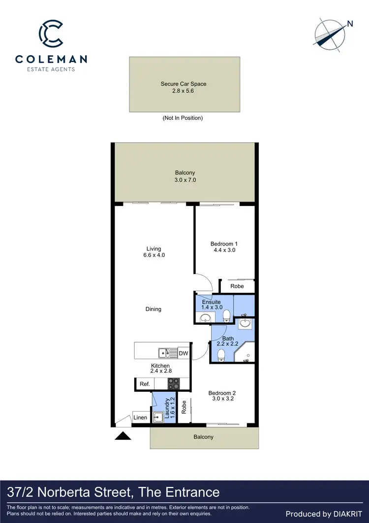 Floorplan of Homely apartment listing, 37/2 Norberta Street, The Entrance NSW 2261