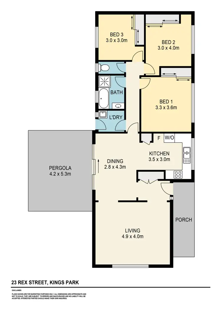 Floorplan of Homely house listing, 23 Rex Street, Kings Park VIC 3021