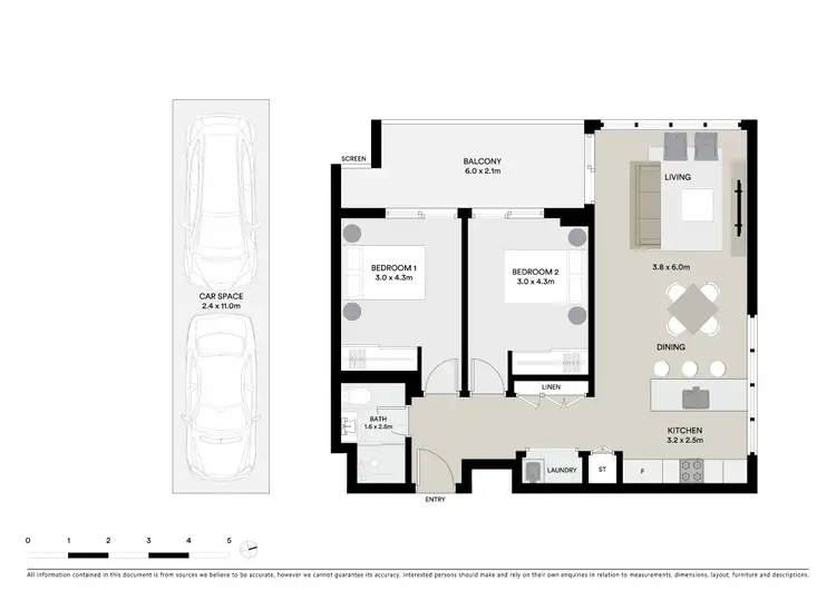 Floorplan of Homely apartment listing, 2612/55 Wilson Street, Botany NSW 2019