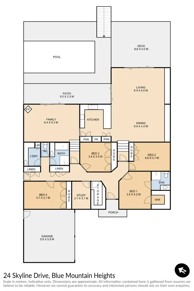 Floorplan of Homely house listing, 24 Skyline Drive, Blue Mountain Heights QLD 4350