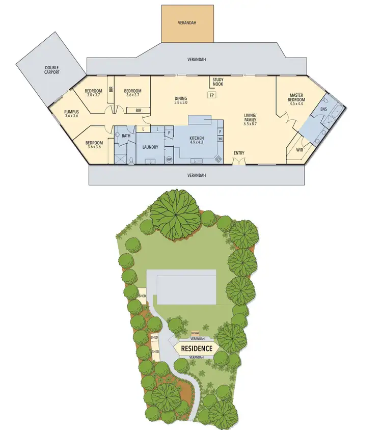 Floorplan of Homely house listing, 18 Greenland Drive, Drouin VIC 3818