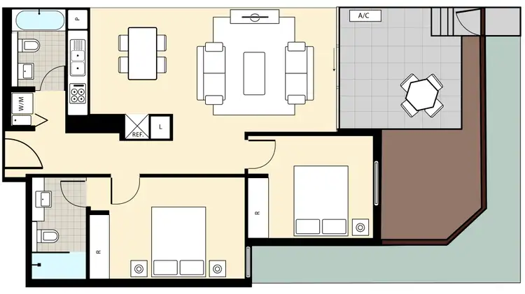 Floorplan of Homely apartment listing, 2/50 Eucalyptus Drive, Maidstone VIC 3012