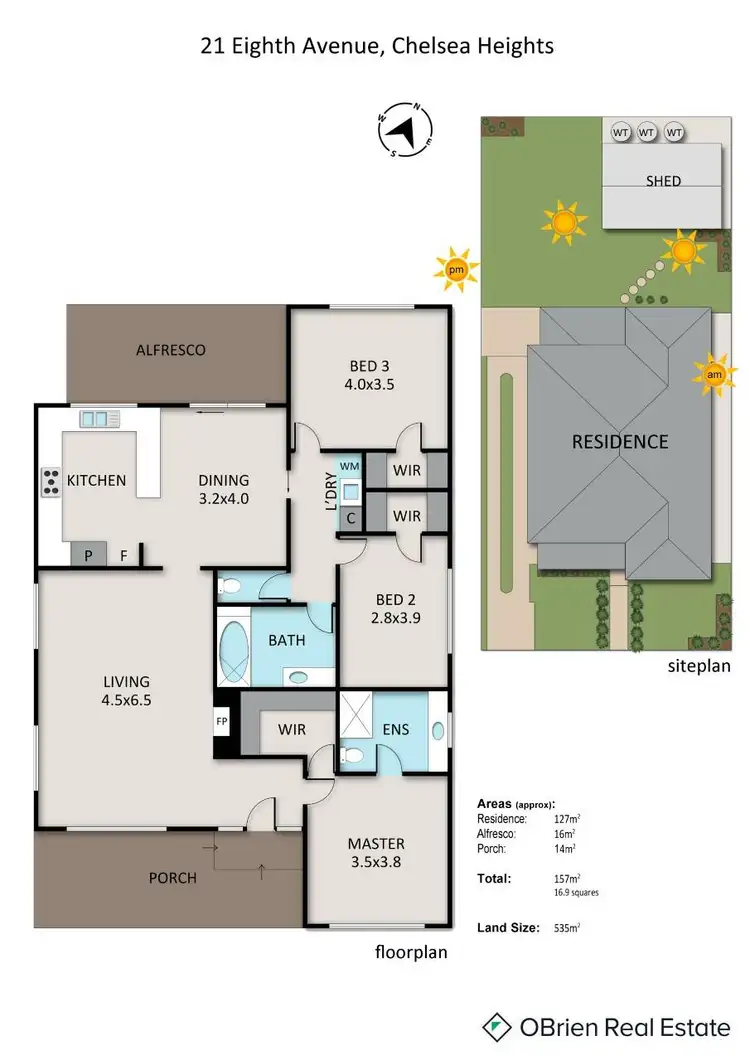 Floorplan of Homely house listing, 21 Eighth Avenue, Chelsea Heights VIC 3196