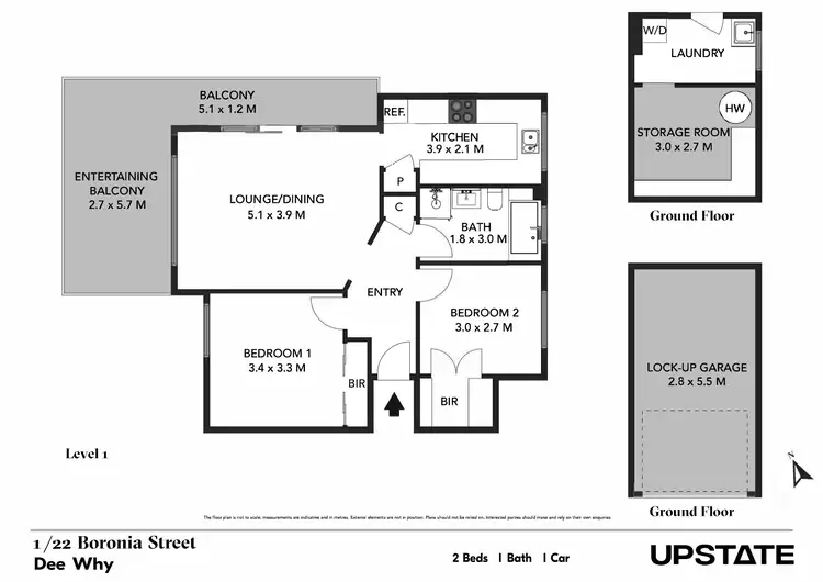Floorplan of Homely apartment listing, 1/22 Boronia Street, Dee Why NSW 2099