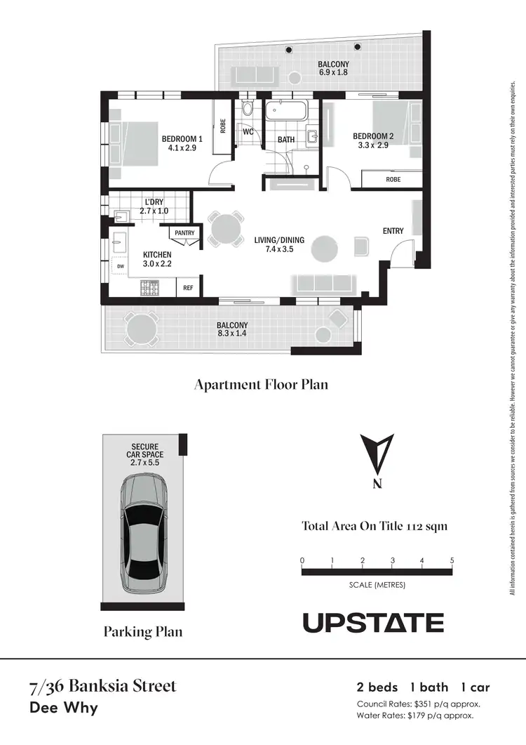 Floorplan of Homely unit listing, 7/36 Banksia Street, Dee Why NSW 2099