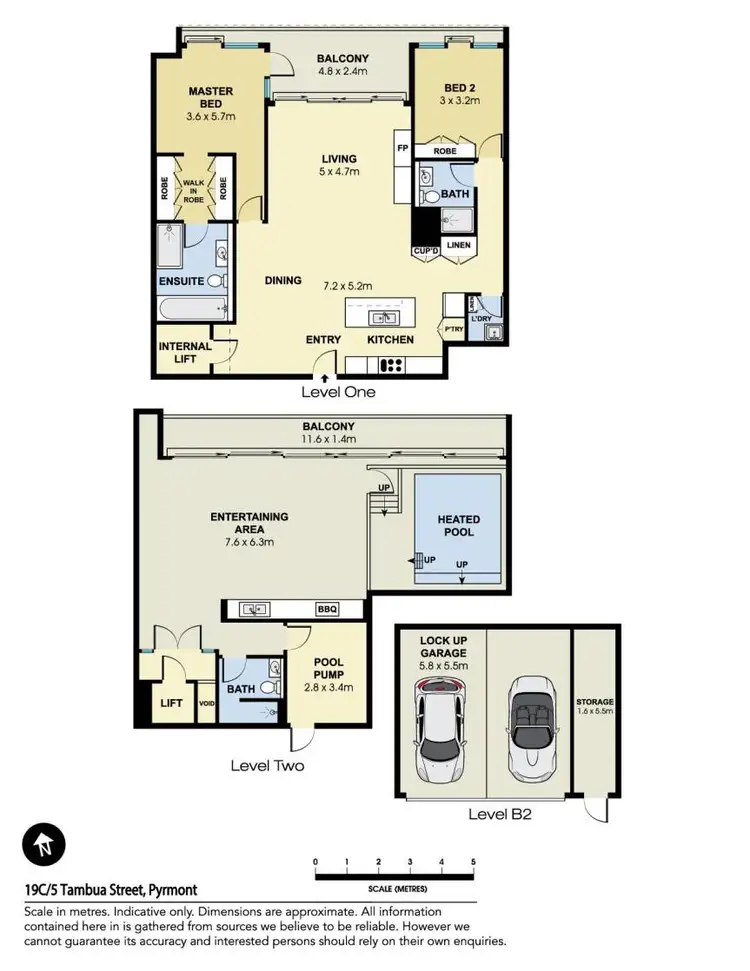 Floorplan of Homely apartment listing, 19C/5 Tambua Street, Pyrmont NSW 2009