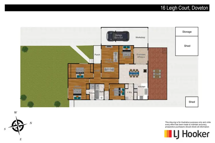 Floorplan of Homely house listing, 16 Leigh Court, Doveton VIC 3177