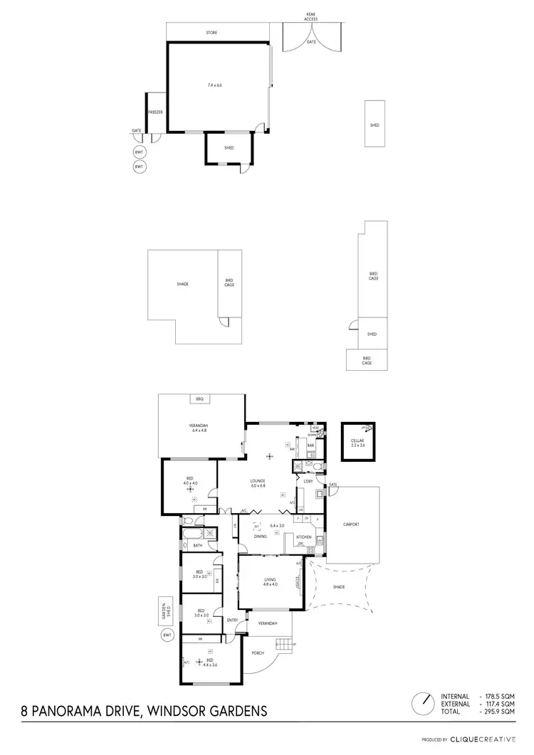 Floorplan of Homely house listing, 8 Panorama Drive, Windsor Gardens SA 5087