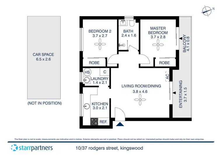 Floorplan of Homely unit listing, 10/37 Rodgers Street, Kingswood NSW 2747