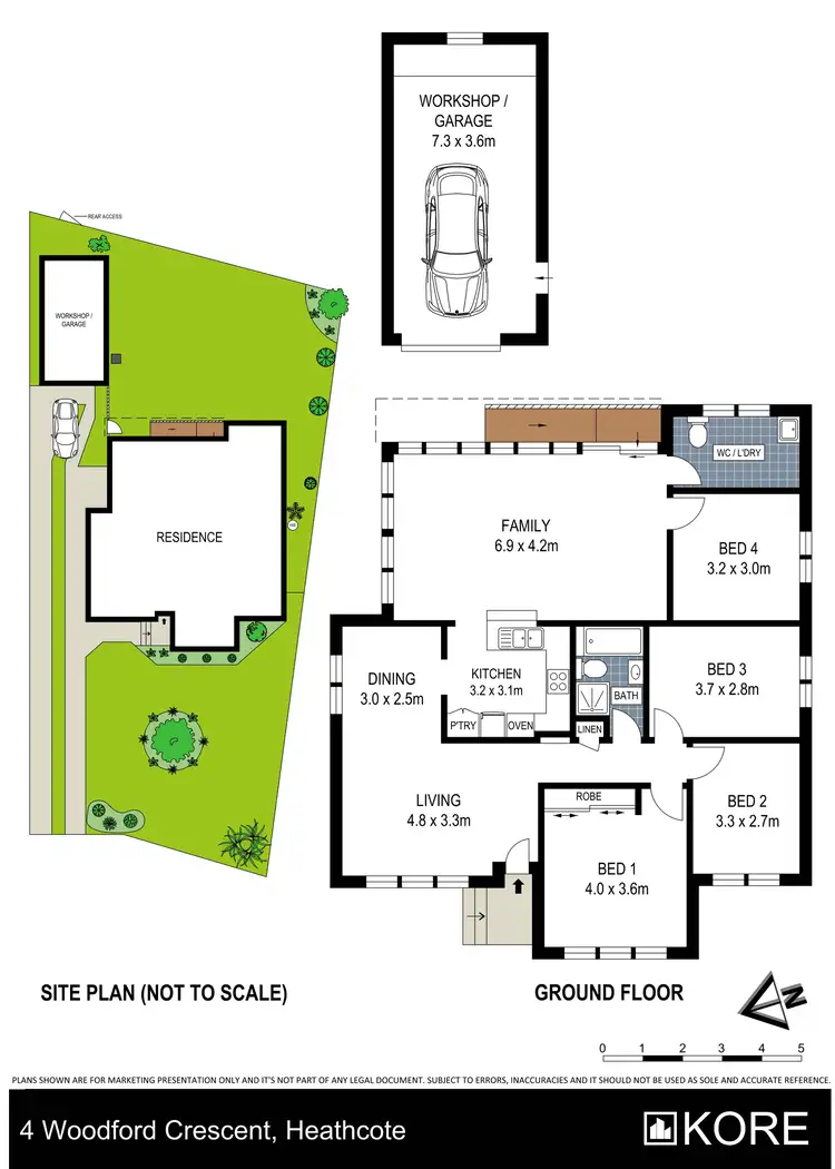 Floorplan of Homely house listing, 4 Woodford Crescent, Heathcote NSW 2233