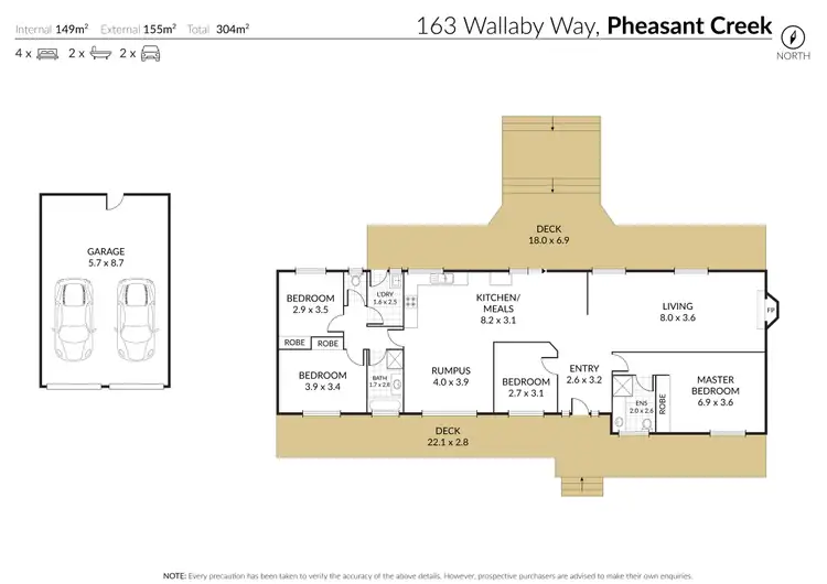 Floorplan of Homely rural property listing, 163 Wallaby Way, Pheasant Creek VIC 3757