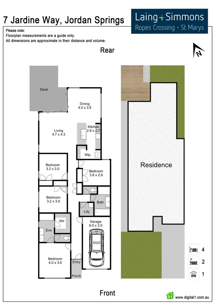 Floorplan of Homely house listing, 7 Jardine Way, Jordan Springs NSW 2747