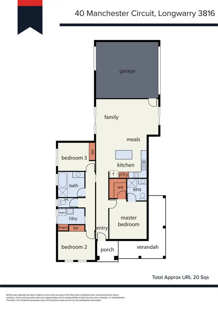 Floorplan of Homely house listing, 40 Manchester Circuit, Longwarry VIC 3816