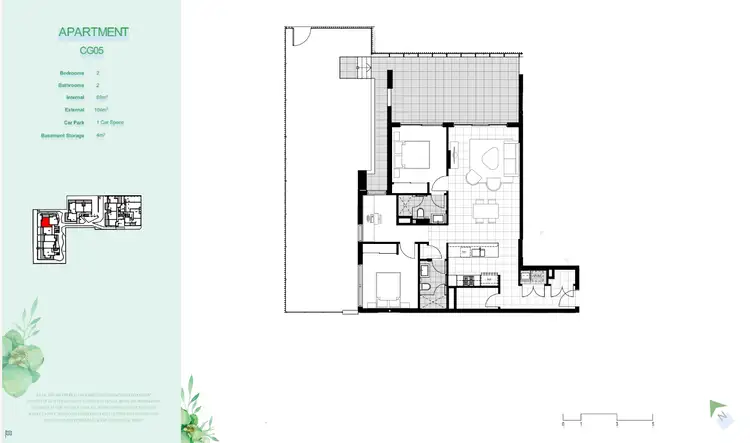 Floorplan of Homely apartment listing, CG05/1081 Old Princes Highway, Engadine NSW 2233