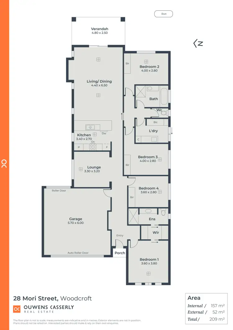 Floorplan of Homely house listing, 28 Mori Street, Woodcroft SA 5162