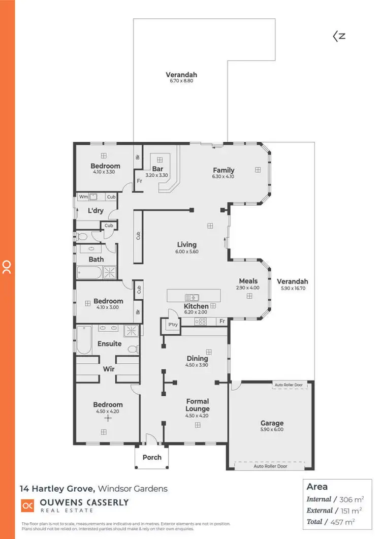 Floorplan of Homely house listing, 14 Hartley Grove, Windsor Gardens SA 5087