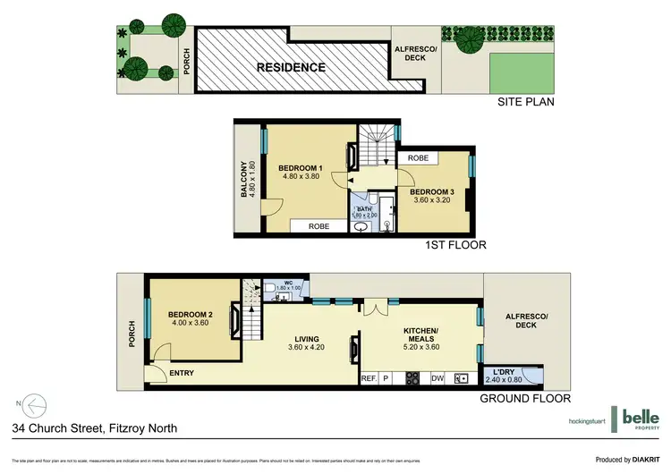 Floorplan of Homely house listing, 34 Church Street, Fitzroy North VIC 3068