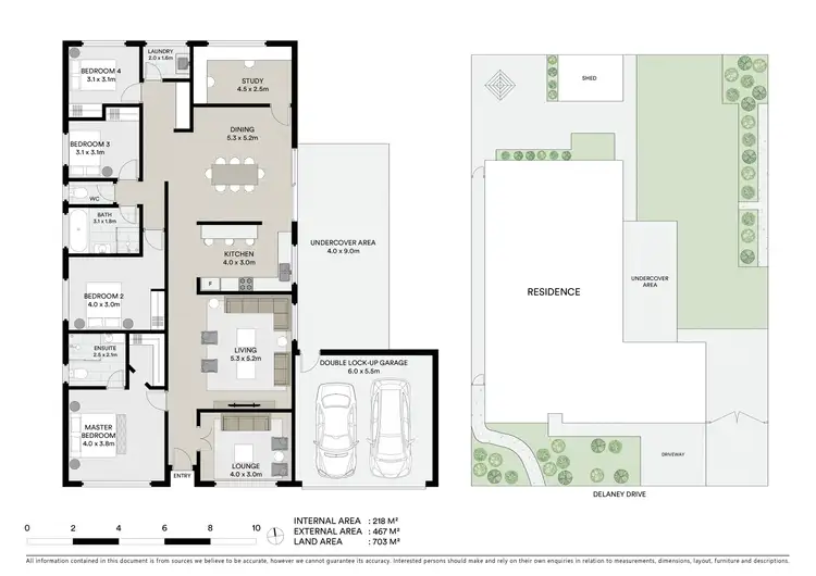 Floorplan of Homely house listing, 43 Delaney Drive, Miners Rest VIC 3352
