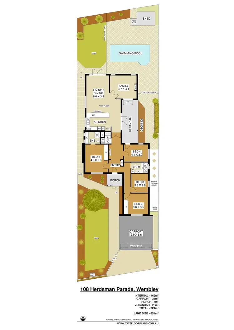 Floorplan of Homely house listing, 108 Herdsman Parade, Wembley WA 6014