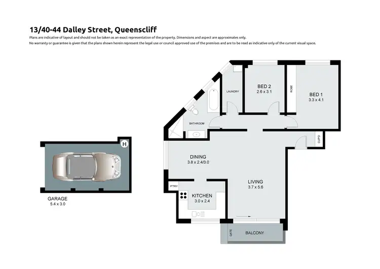 Floorplan of Homely apartment listing, 13/40-44 Dalley Street, Queenscliff NSW 2096