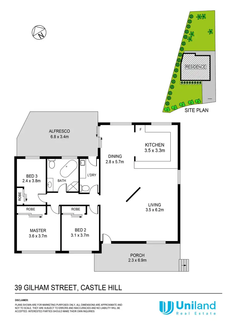 Floorplan of Homely house listing, 39 Gilham Street, Castle Hill NSW 2154