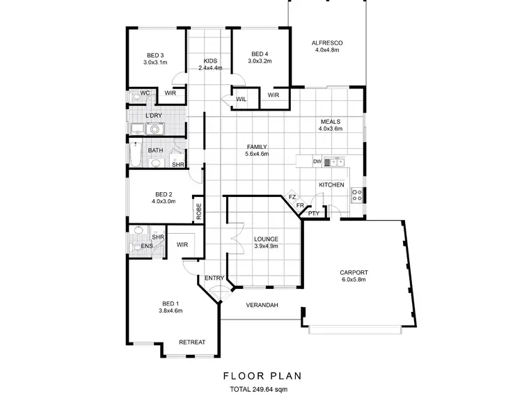 Floorplan of Homely house listing, 17 Emden Link, Port Kennedy WA 6172