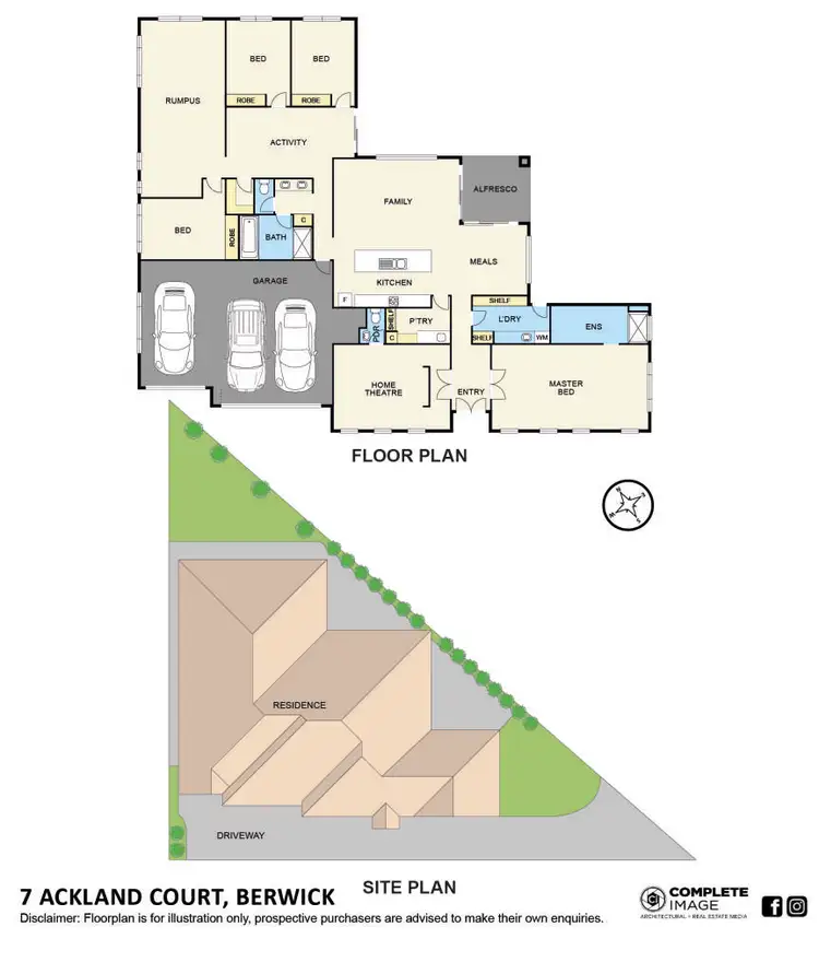 Floorplan of Homely house listing, 7 Ackland Court, Berwick VIC 3806