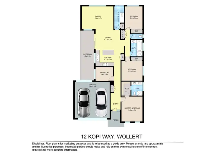 Floorplan of Homely house listing, 12 Kopi Way, Wollert VIC 3750