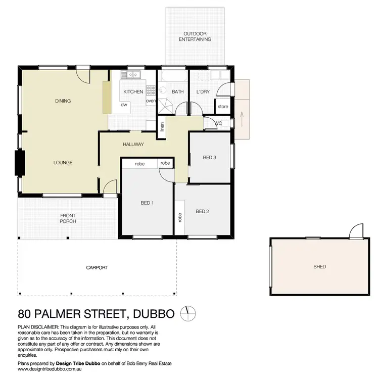 Floorplan of Homely house listing, 80 Palmer Street, Dubbo NSW 2830