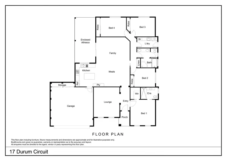 Floorplan of Homely house listing, 17 Durum Circuit, Dubbo NSW 2830