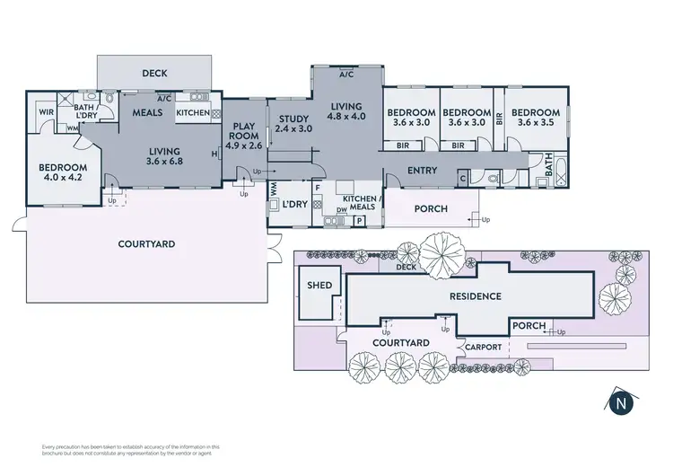 Floorplan of Homely house listing, 5 Eden Avenue, Watsonia VIC 3087