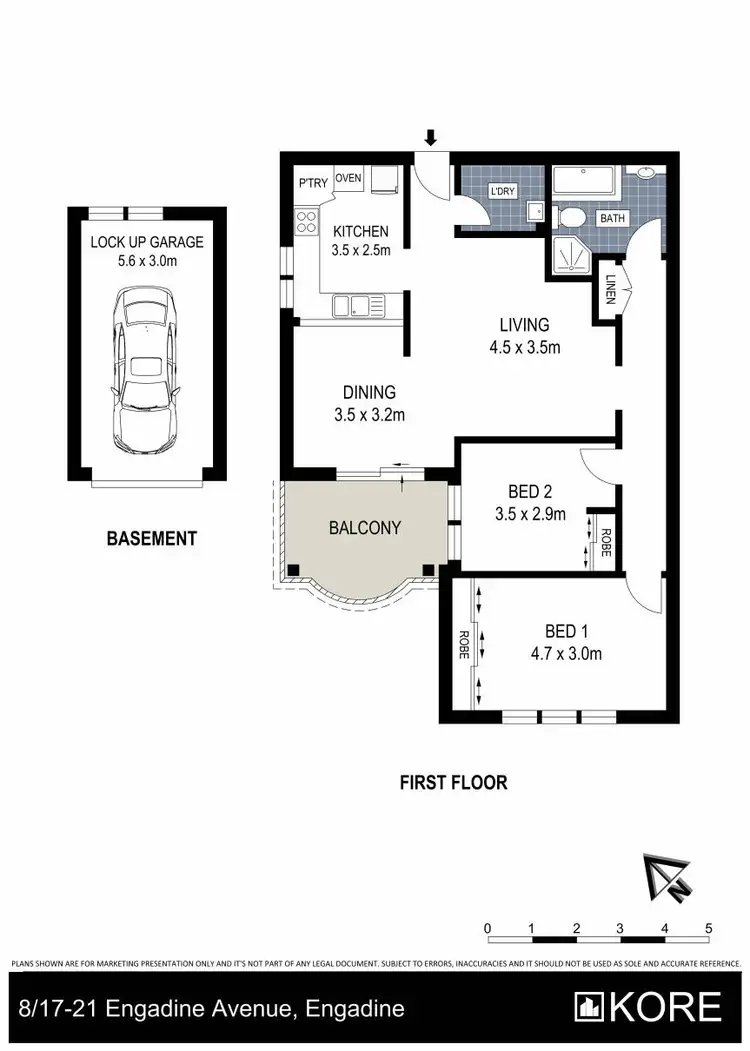 Floorplan of Homely apartment listing, 8/17-21 Engadine Avenue, Engadine NSW 2233