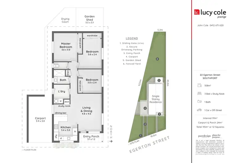 Floorplan of Homely house listing, 22 Egerton Street, Southport QLD 4215