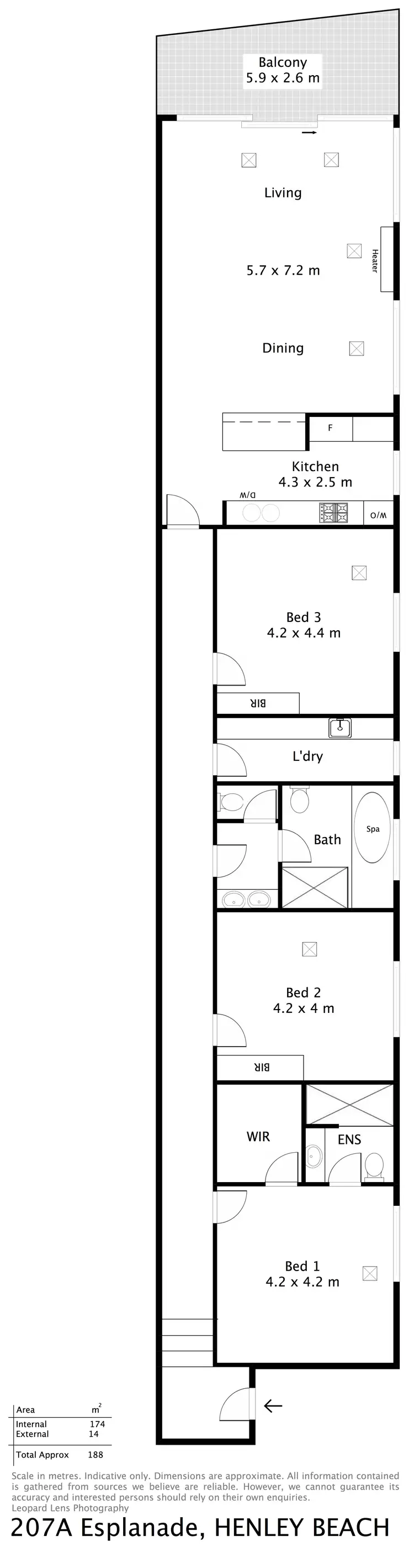 Floorplan of Homely house listing, 207a Esplanade, Henley Beach SA 5022